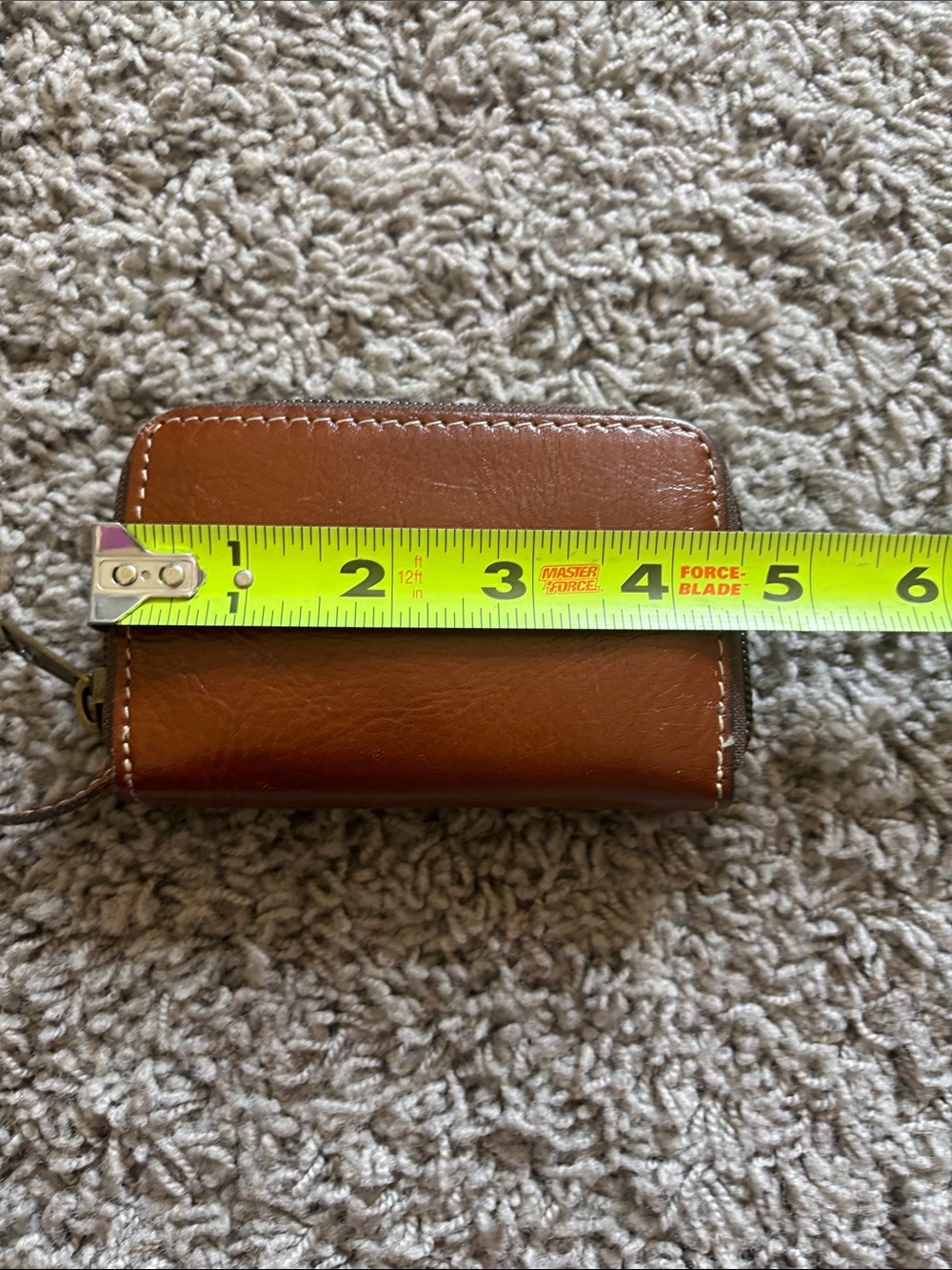 Patricia Nash Brown Leather Coin Purse and Key Wallet - Picture 4 of 10